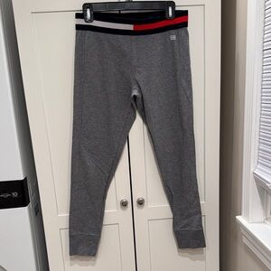 Tommy Hilfiger Gray Leggings with Red White and Navy Waistband